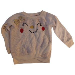 Nannette Kids (4T) Fuzzy long sleeve with snowman face